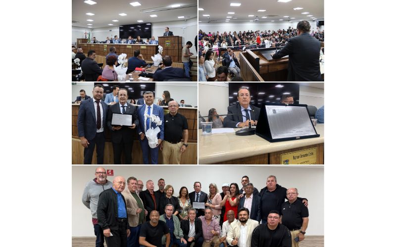 Poá homenageia Motta com o ‘Título de Cidadão’