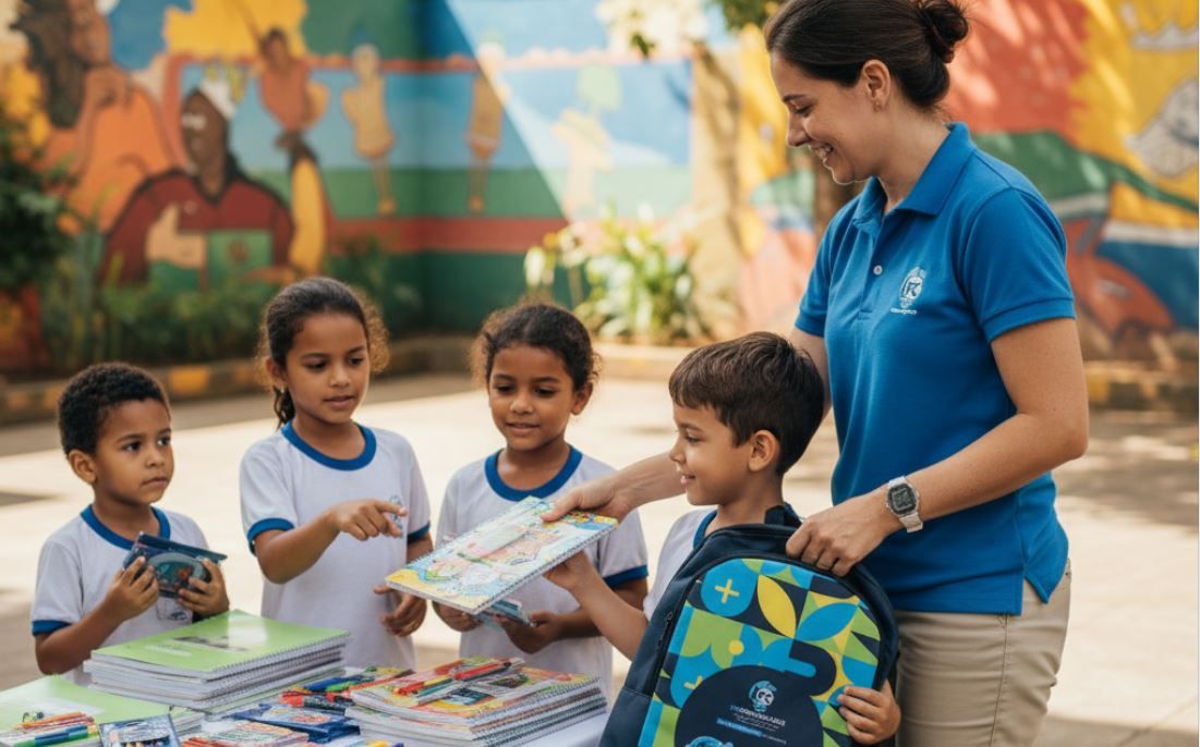 Sindicatos começam a entregar os kits de materiais escolares