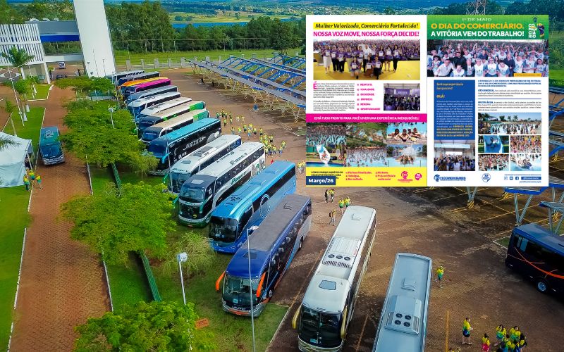 Federação inova comunicação e distribui folhetos temáticos nos ônibus das caravanas dos seus eventos