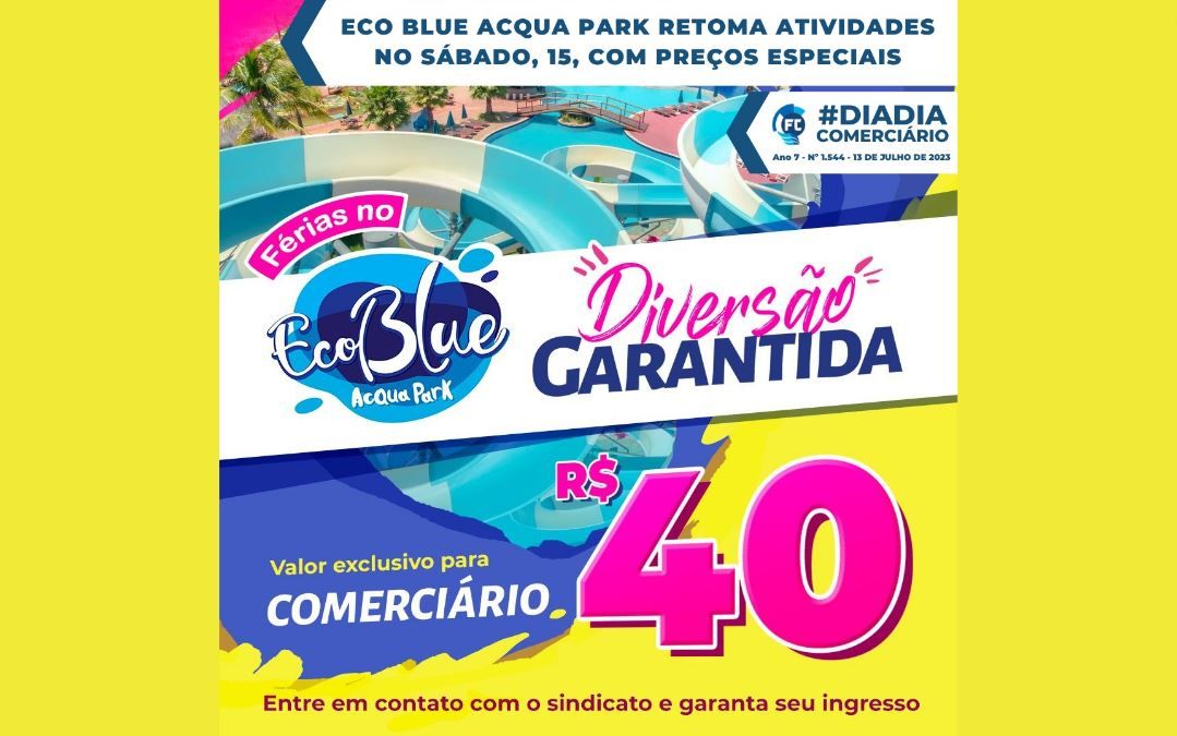 Eco Blue Acqua Park retoma atividades com preços especiais