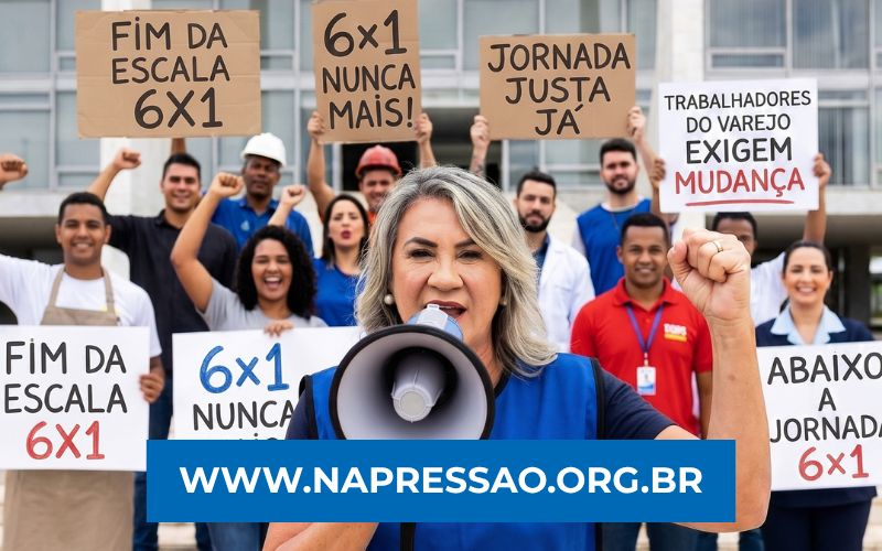 Comerciários na pressão pelo fim da 6x1 no Senado