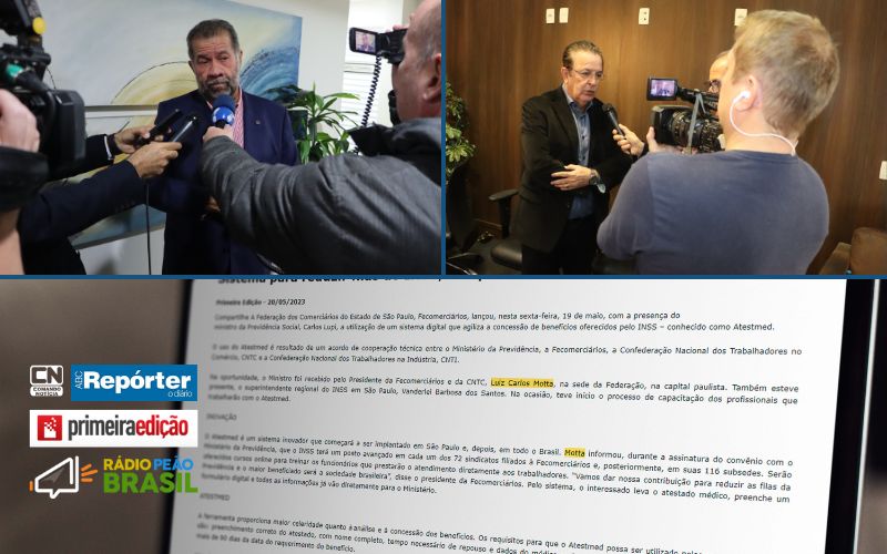 Assinatura de Acordo com o INSS é divulgada pela imprensa e sindicalismo comerciário
