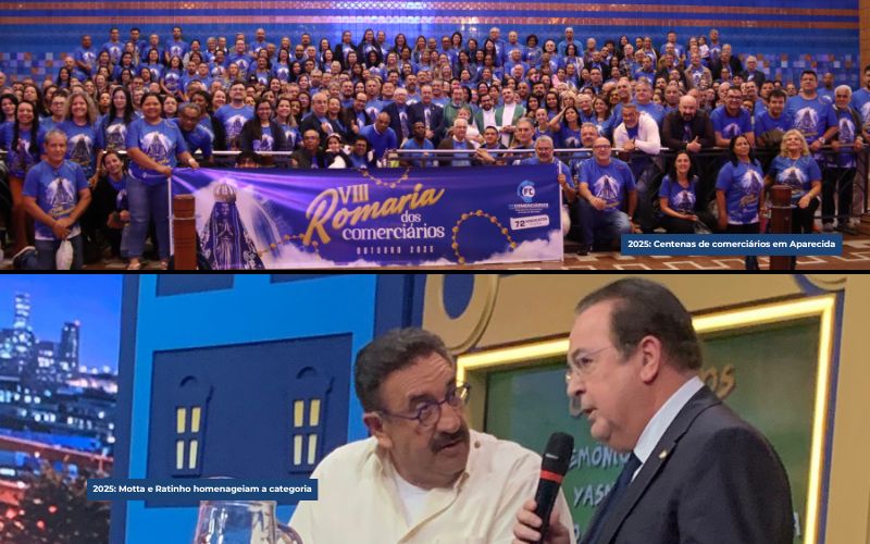 Celebrações ao Dia dos Comerciários vão contar com Romaria e homenagem na TV