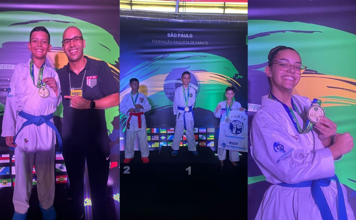 Atletas que representam a Fecomerciários no Karatê ganham medalhas em competições nacionais