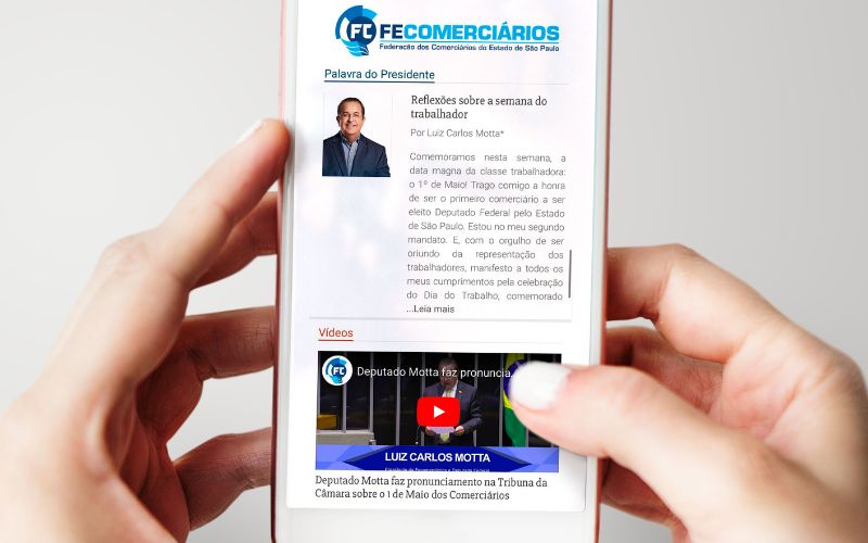 Artigo e discurso de Motta no plenário da Câmara reiteram a unidade comerciária por ‘emprego, salário e direitos’