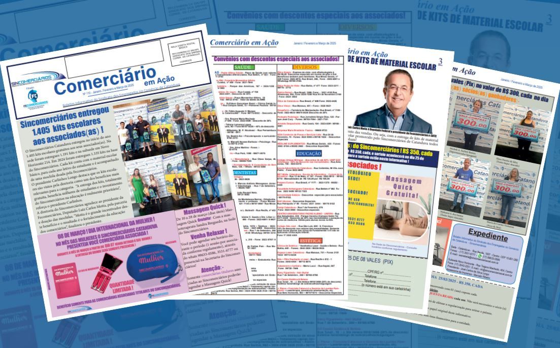 Informativo do Sincomerciários de Catanduva é entregue à categoria