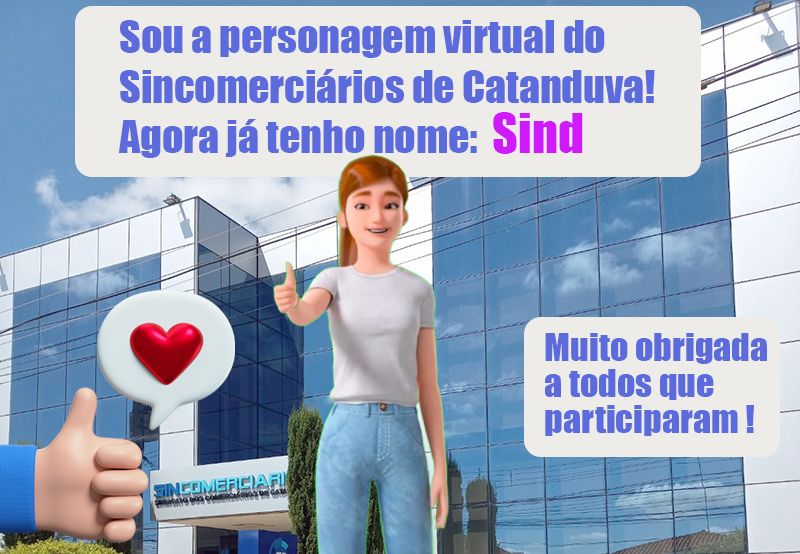 Sincomerciários de Catanduva cria personagem digital para suas redes sociais